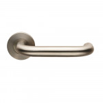 Carlisle Brass Eurospec Nera Lever on 6mm Slim Fit Sprung Round Rose - Grade 201 Satin Stainless Steel