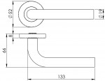 Carlisle Brass Eurospec Straight Lever on Sprung Round Rose - Grade 304 Satin Stainless Steel