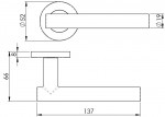 Carlisle Brass Eurospec Philadelphia Straight Lever on Sprung Round Rose - Grade 304 Satin Stainless Steel