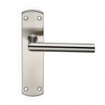 Carlisle Brass Eurospec Steelworx Residential Mitred Lever on Plate - Satin Stainless Steel