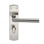 Carlisle Brass Eurospec Steelworx Residential Mitred Lever on Plate - Satin Stainless Steel