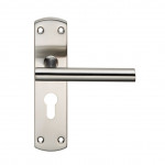 Carlisle Brass Eurospec Steelworx Residential T Bar Lever on Lock Plate - Satin Stainless Steel