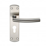 Carlisle Brass Eurospec Steelworx Residential Arched Lever on Plate - Satin Stainless Steel