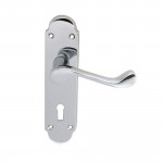 Carlisle Brass Oakley Lever on Plate - Polished Chrome Plate