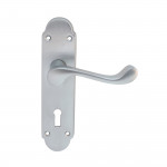 Carlisle Brass Oakley Lever on Plate - Satin Chrome Plate