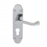 Carlisle Brass Oakley Lever on Plate - Polished Chrome Plate