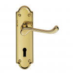 Carlisle Brass Ashtead Lever on Plate - Polished Brass