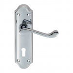 Carlisle Brass Ashtead Lever on Plate - Polished Chrome Plate