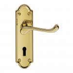 Carlisle Brass Ashtead Lever on Lock Plate - Anti-tarnish Brass