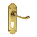 Carlisle Brass Ashtead Lever on Plate - Polished Brass