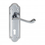 Carlisle Brass Ashtead Lever on Plate - Polished Chrome Plate