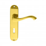 Carlisle Brass Andros Lever on Plate - Polished Brass