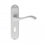 Carlisle Brass Andros Lever on Plate - Satin Chrome Plate