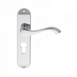 Carlisle Brass Andros Lever on Plate - Polished Chrome Plate