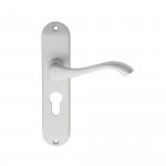 Carlisle Brass Andros Lever on Plate - Satin Chrome Plate