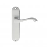 Carlisle Brass Andros Lever on Plate - Satin Chrome Plate