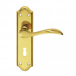 Carlisle Brass Madrid Lever on Plate - Polished Brass