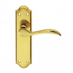 Carlisle Brass Madrid Lever on Plate - Polished Brass