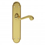 Carlisle Brass Chesham Lever on Long Lock Plate - Polished Brass