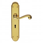 Carlisle Brass Chesham Lever on Long Lock Plate - Polished Brass