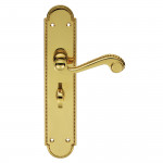 Carlisle Brass Chesham Lever on Long Lock Plate - Polished Brass