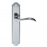 Carlisle Brass Madrid Lever on Long Plate - Polished Chrome Plate