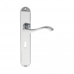 Carlisle Brass Andros Lever on Long Plate - Polished Chrome Plate