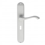 Carlisle Brass Andros Lever on Long Plate - Satin Chrome Plate