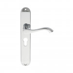 Carlisle Brass Andros Lever on Long Plate - Polished Chrome Plate