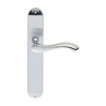 Carlisle Brass Andros Lever on Long Plate - Satin Chrome Plate