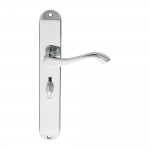 Carlisle Brass Andros Lever on Long Plate - Polished Chrome Plate