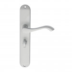 Carlisle Brass Andros Lever on Long Plate - Satin Chrome Plate