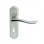 Carlisle Brass Lytham Lever on Plate - Satin/Polished Chrome Plate