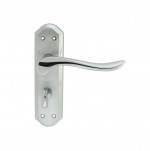 Carlisle Brass Lytham Lever on Plate - Satin/Polished Chrome Plate