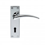 Carlisle Brass Wing Lever on Plate - Polished Chrome Plate