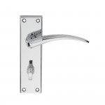 Carlisle Brass Wing Lever on Plate - Polished Chrome Plate