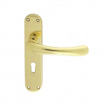 Carlisle Brass Manital Ibra Lever on Plate - Polished Brass