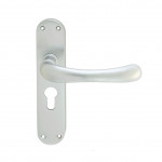 Carlisle Brass Manital Ibra Lever on Plate - Satin Chrome Plate