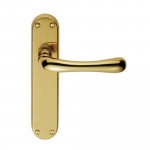 Carlisle Brass Manital Ibra Lever on Plate - Polished Brass