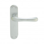 Carlisle Brass Manital Ibra Lever on Plate - Satin Chrome Plate