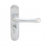 Carlisle Brass Manital Ibra Lever on Plate - Satin Chrome Plate