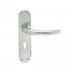 Carlisle Brass Manital Lilla Lever on Plate - Satin Chrome Plate