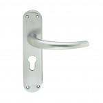 Carlisle Brass Manital Lilla Lever on Plate - Satin Chrome Plate