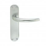 Carlisle Brass Manital Lilla Lever on Plate - Satin Chrome Plate