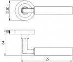 Carlisle Brass Amiata Lever on Round Rose