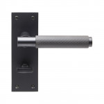 Carlisle Brass Varese Lever on Plate - Matt Black