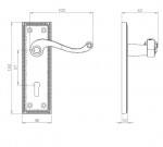 Carlisle Brass Georgian Lever on Plate - Polished Brass