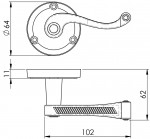 Carlisle Brass Georgian Lever on Round Rose - Polished Brass