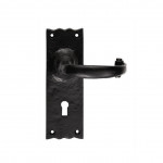 Carlisle Brass Traditional Lever on Plate - Antique Black