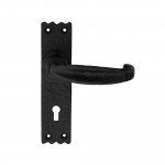 Carlisle Brass Slimline V Lever on Plate - Antique Black